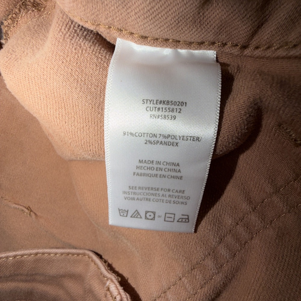 Kut from the Kloth High Rise Wide Leg Crop Pants Womans Size 8 Brown Flap Pocket - Picture 5 of 6